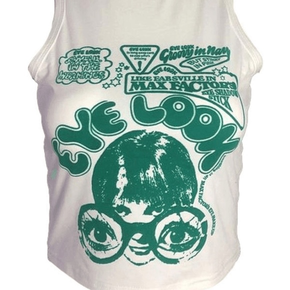 zahra mustin iconic "eye look" tank BNWOT - Picture 1 of 2